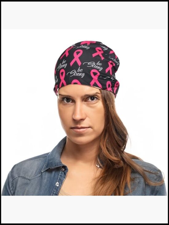 Open Top Baggy Beanie Cap Dual Use Hat Scarf Chemo main image 6